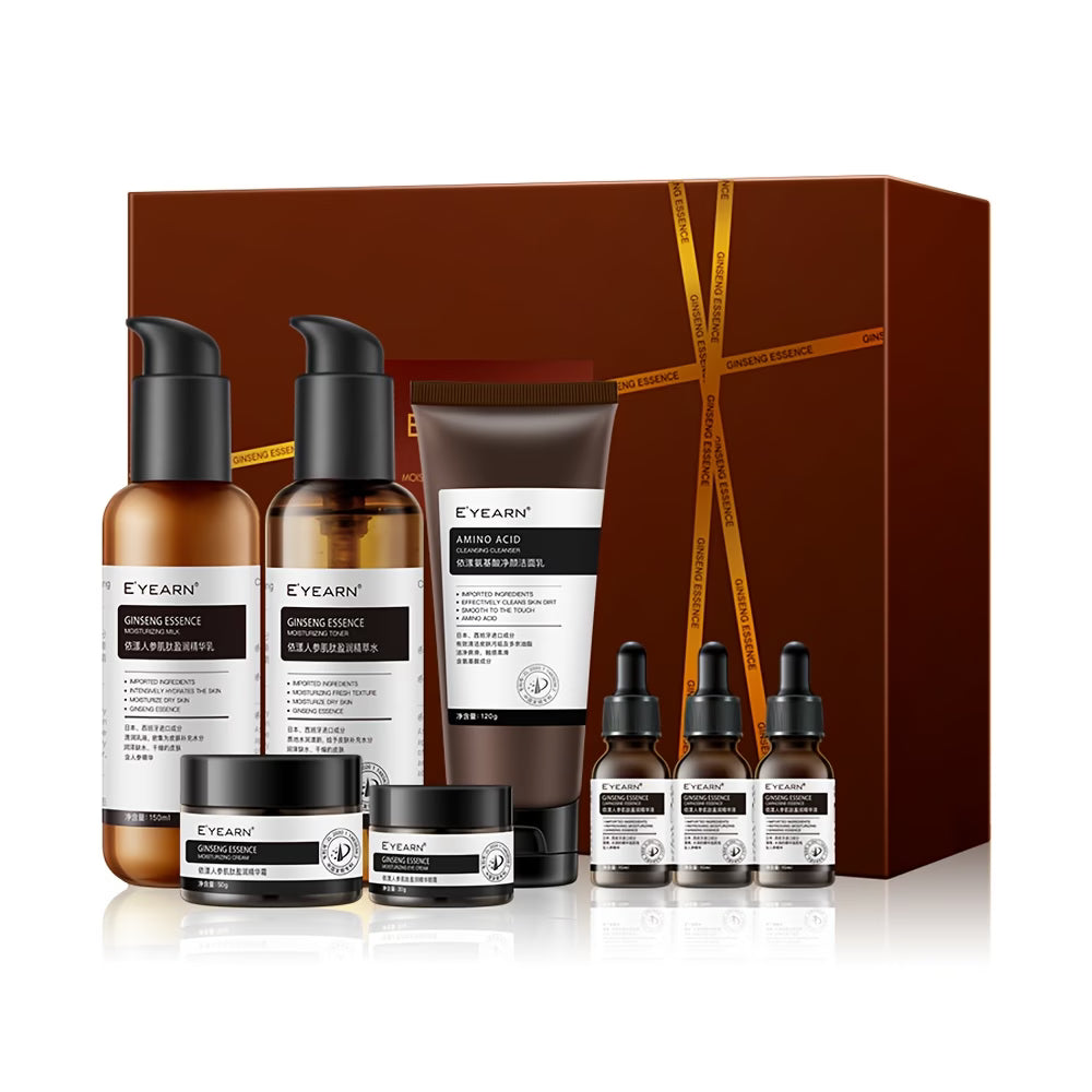 Ginseng & Peptide Moisturising Essence Skincare Set – 8-Piece