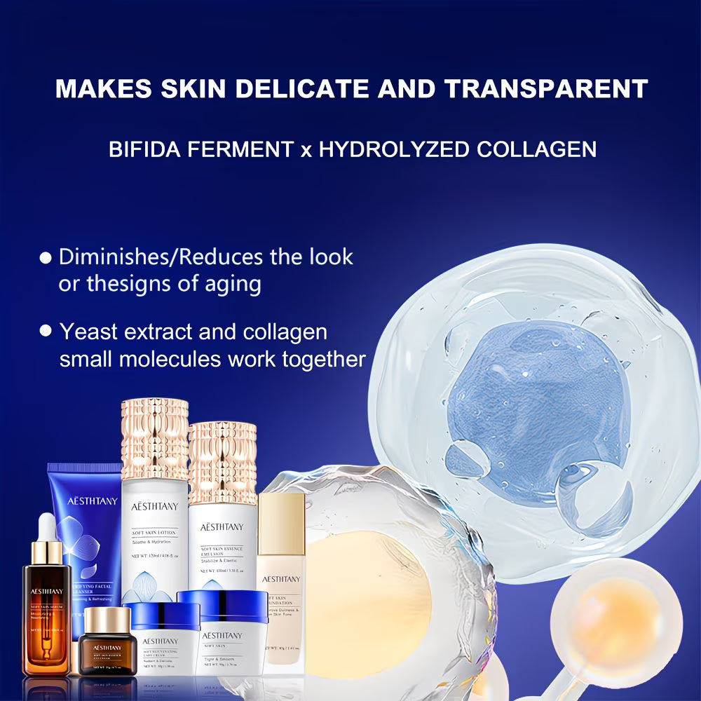 Premium Luxus-Hautpflege-Geschenkset: Hydrolysiertes Kollagen – 8-teiliges Set