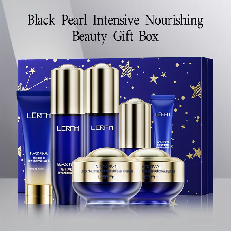 《The Trade & Retail Store》LĒRFM Black Pearl Intensive Luxury Facial Care Gift Set (7-Piece Set)