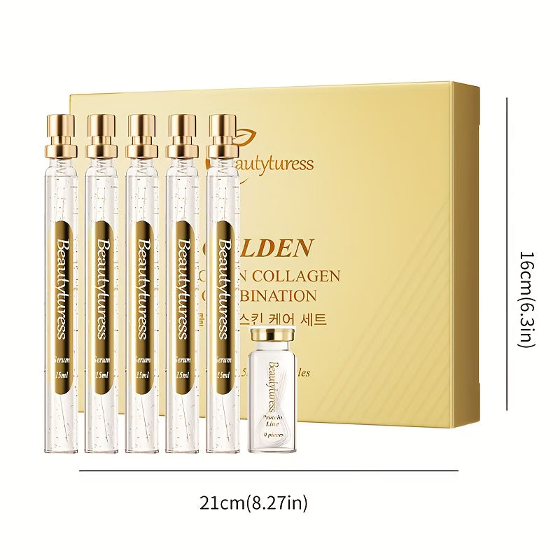 Golden Collagen & Peptide Skincare Gift Set – Lifting & Brightening