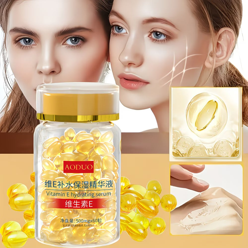 Vitamin E & Ginseng Hydrating Facial Serum – Lightweight, Deeply Moisturising Travel Size