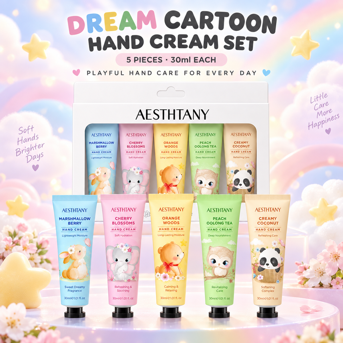 AESTHTANY Dream-Bildstria Mankrema Aro (5-peca)