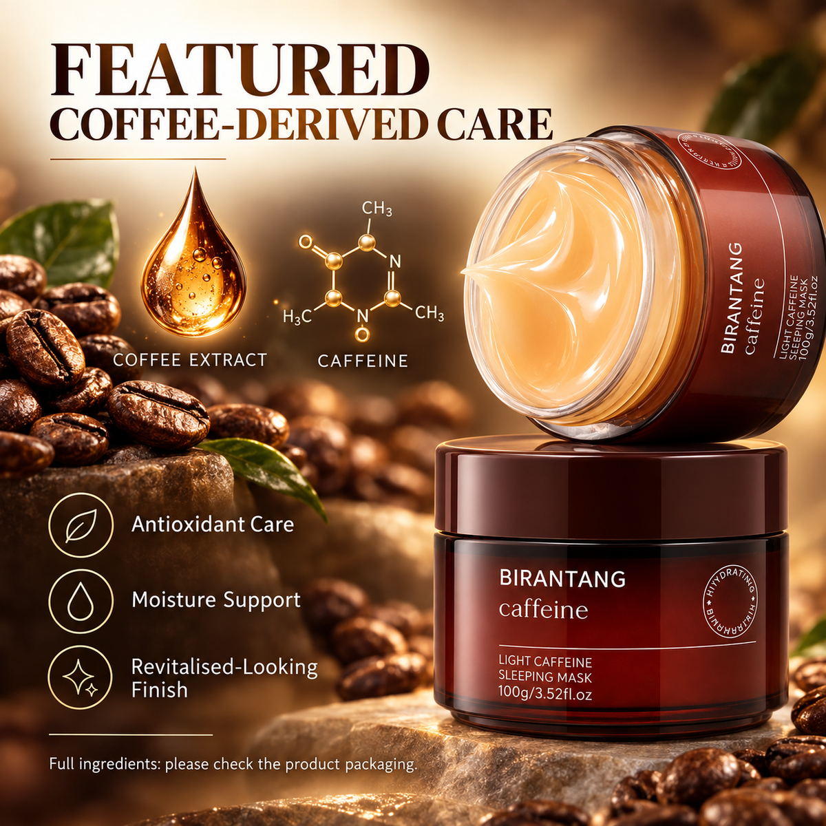 BIRANTANG Coffee Extract Anti-Wrinkle Sleep Mask