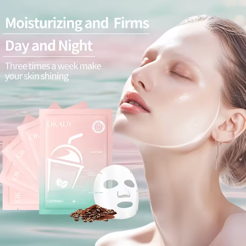 10/20-Piece Pack (5 Sheets per Box) — Icy Americano Caffeine Firming Mask