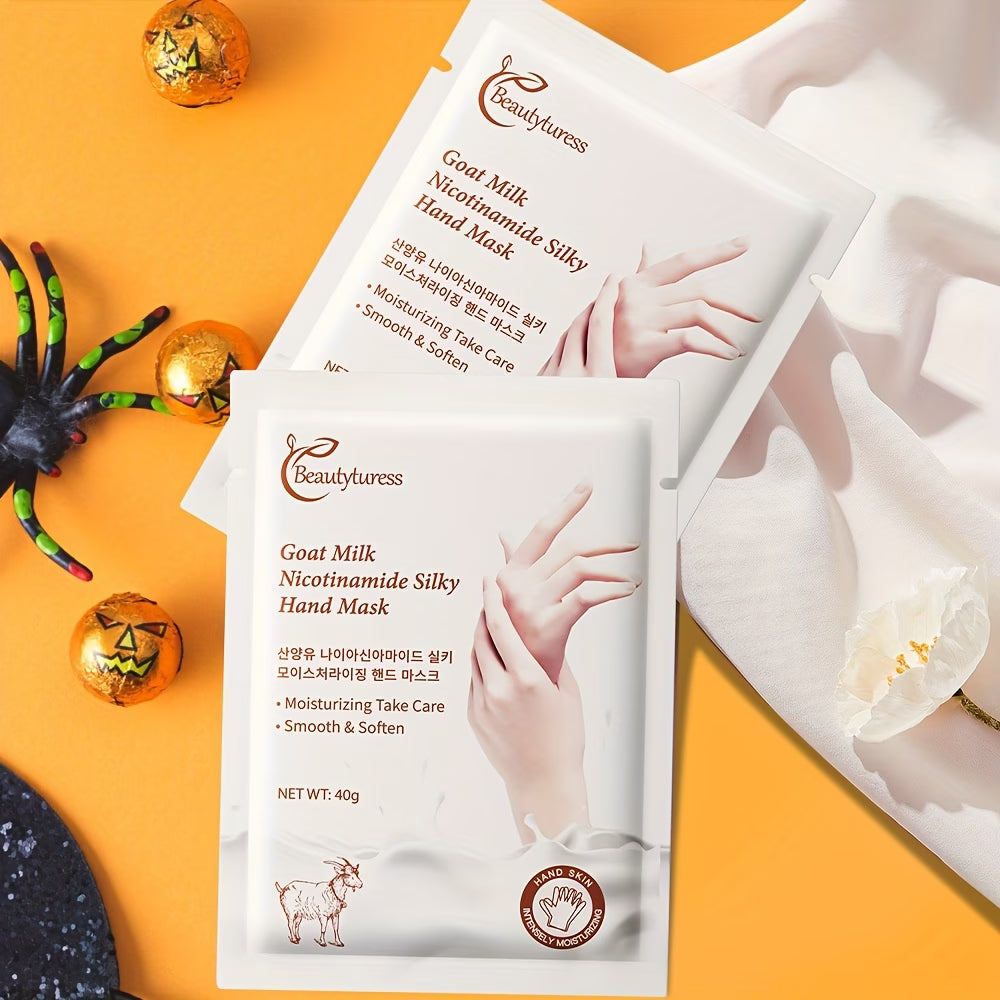 《The Bulk & Buy Store》Beautyturess Goat Milk Niacinamide Silky Moisturizing Hand Mask | Starting from 5 items, as low as £21.72
