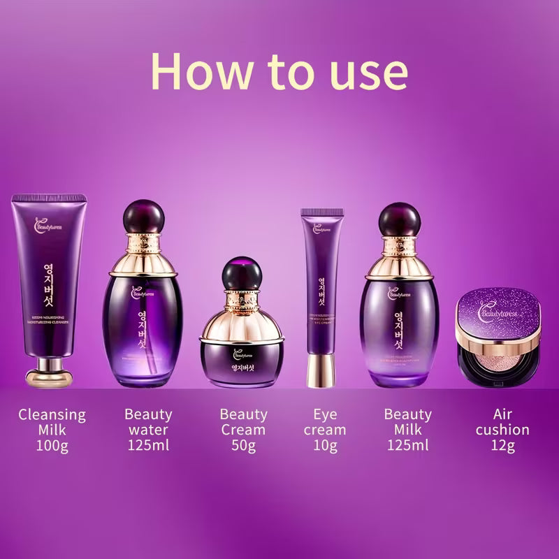 Ganoderma Lucidum Skincare Set - Face Care Kit with Niacinamide
