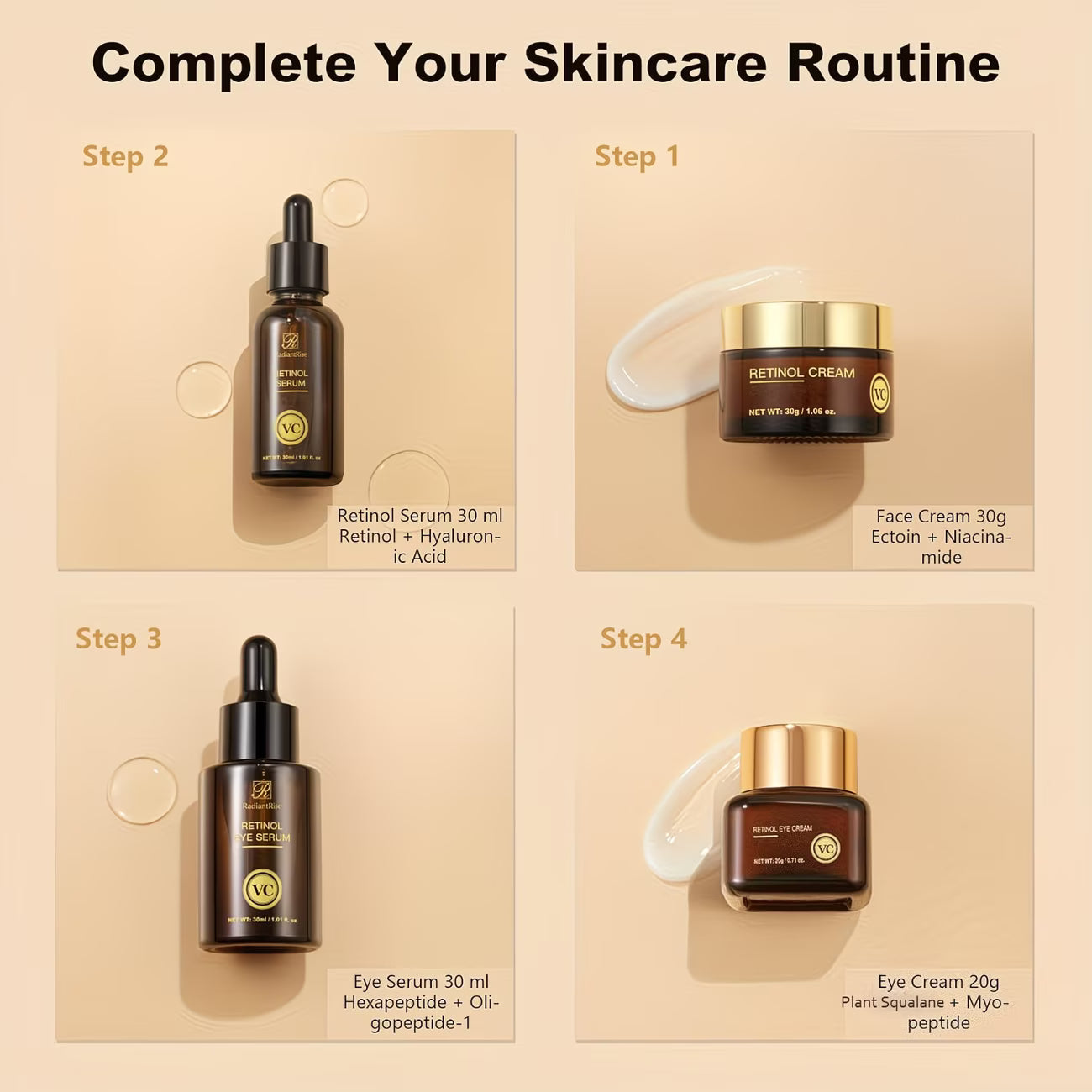 4-Piece Travel-Size Facial Skincare Set
