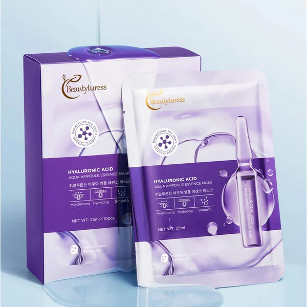 Beautyturess Hyaluronic Acid Hydrating Ampoule Mask(25ml × 10 sheets)