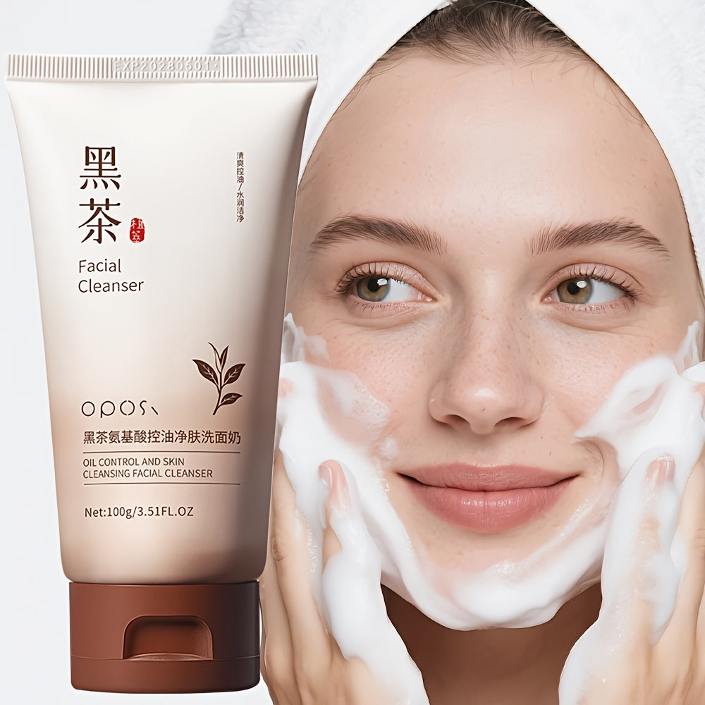 Black Tea & Amino Acid Oil-Control Facial Cleanser – Hydrating, Refreshing & Non-Tight | 100g