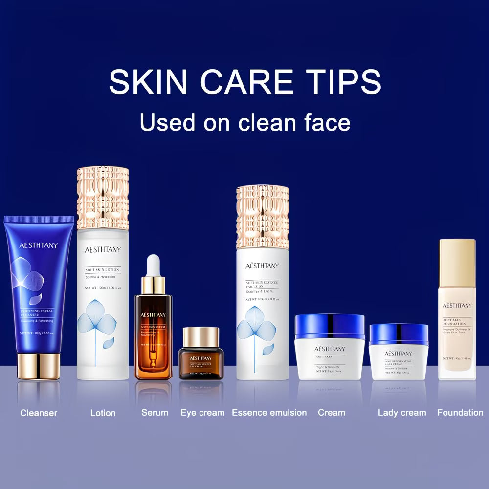 Premium Luxus-Hautpflege-Geschenkset: Hydrolysiertes Kollagen – 8-teiliges Set