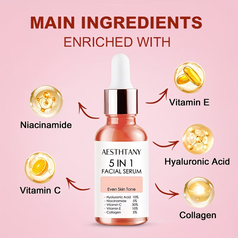 5-in-1 Hyaluronic Acid Facial Serum – 30ml