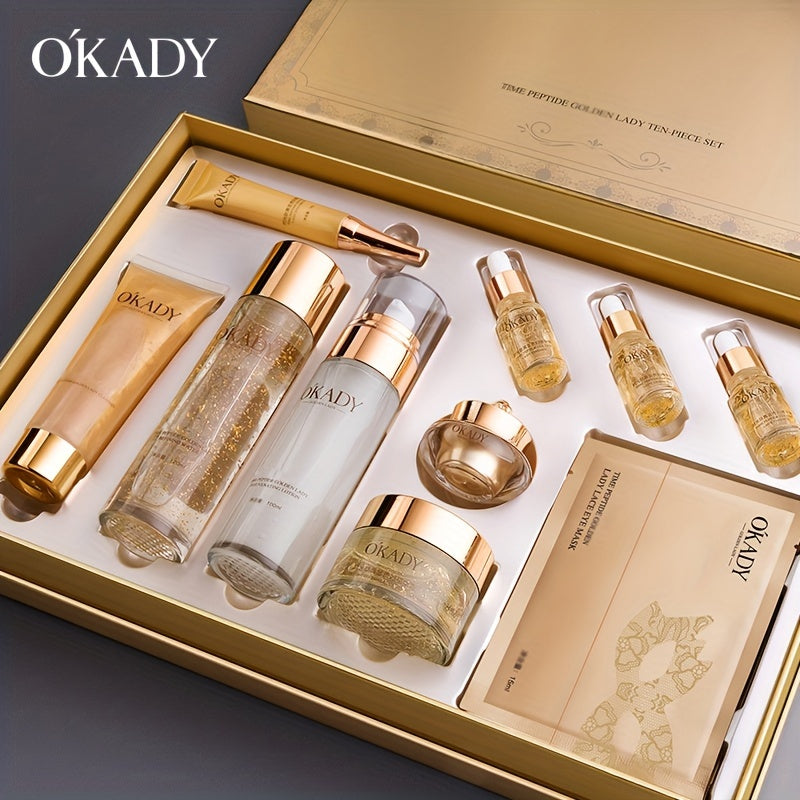 24K Luxury Peptide Light Beige Care Set – 10-Piece Set