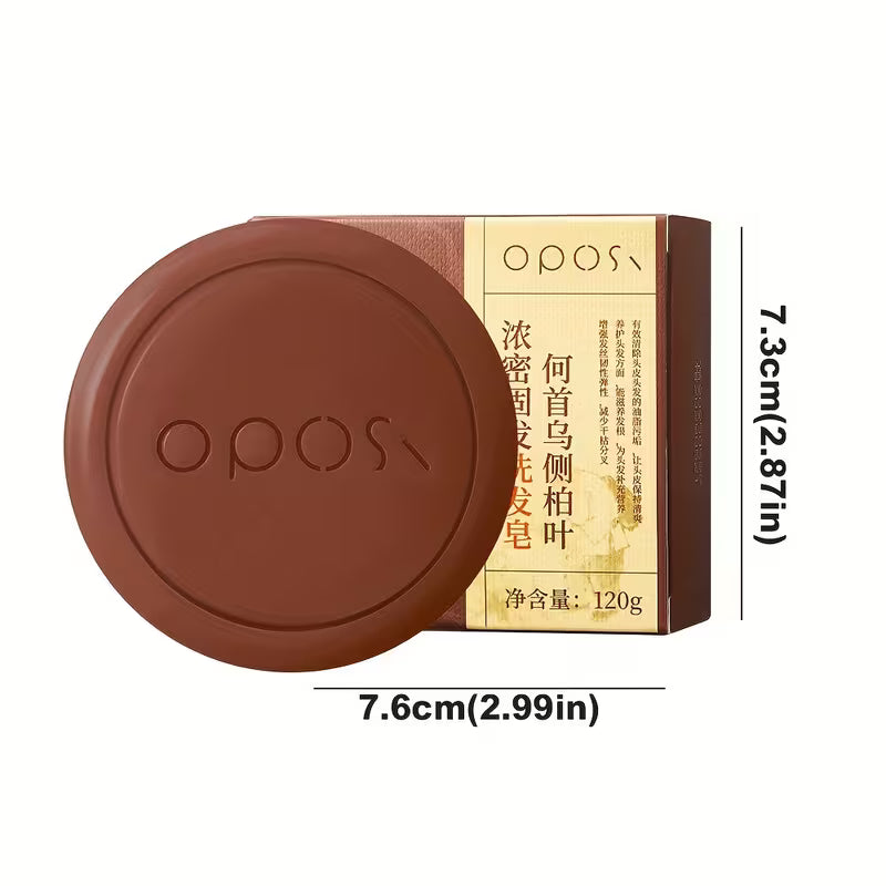 Fo-Ti & Ligusticum Herbal Shampoo Bar 120g – Oil-Control, Moisturising & Shine-Boosting