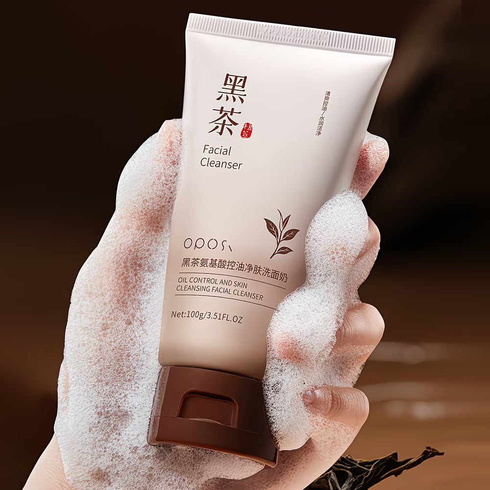 Black Tea & Amino Acid Oil-Control Facial Cleanser – Hydrating, Refreshing & Non-Tight | 100g