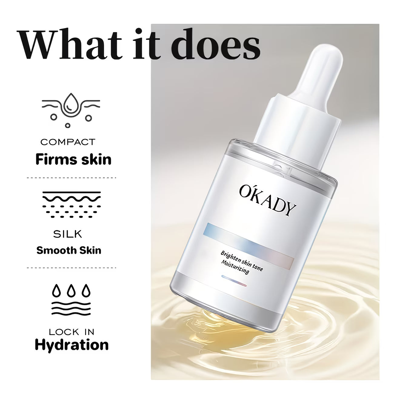 Brightening & Balancing Facial Serum – Fragrance-Free, 30ml