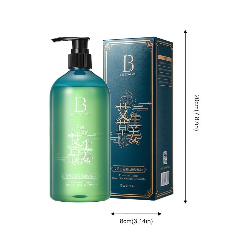 《The Trade & Retail Store》 Lavender Rose & Ginger Body Massage Oil – Moisturizing, Relaxing & Hypoallergenic, 500ml