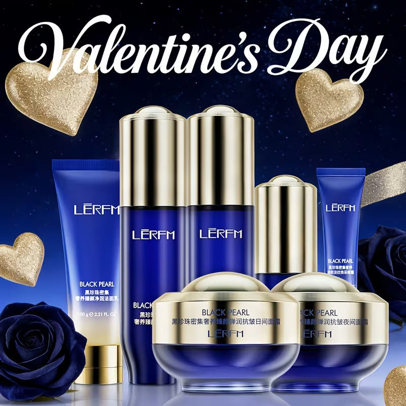 《The Trade & Retail Store》LĒRFM Black Pearl Intensive Luxury Facial Care Gift Set (7-Piece Set)