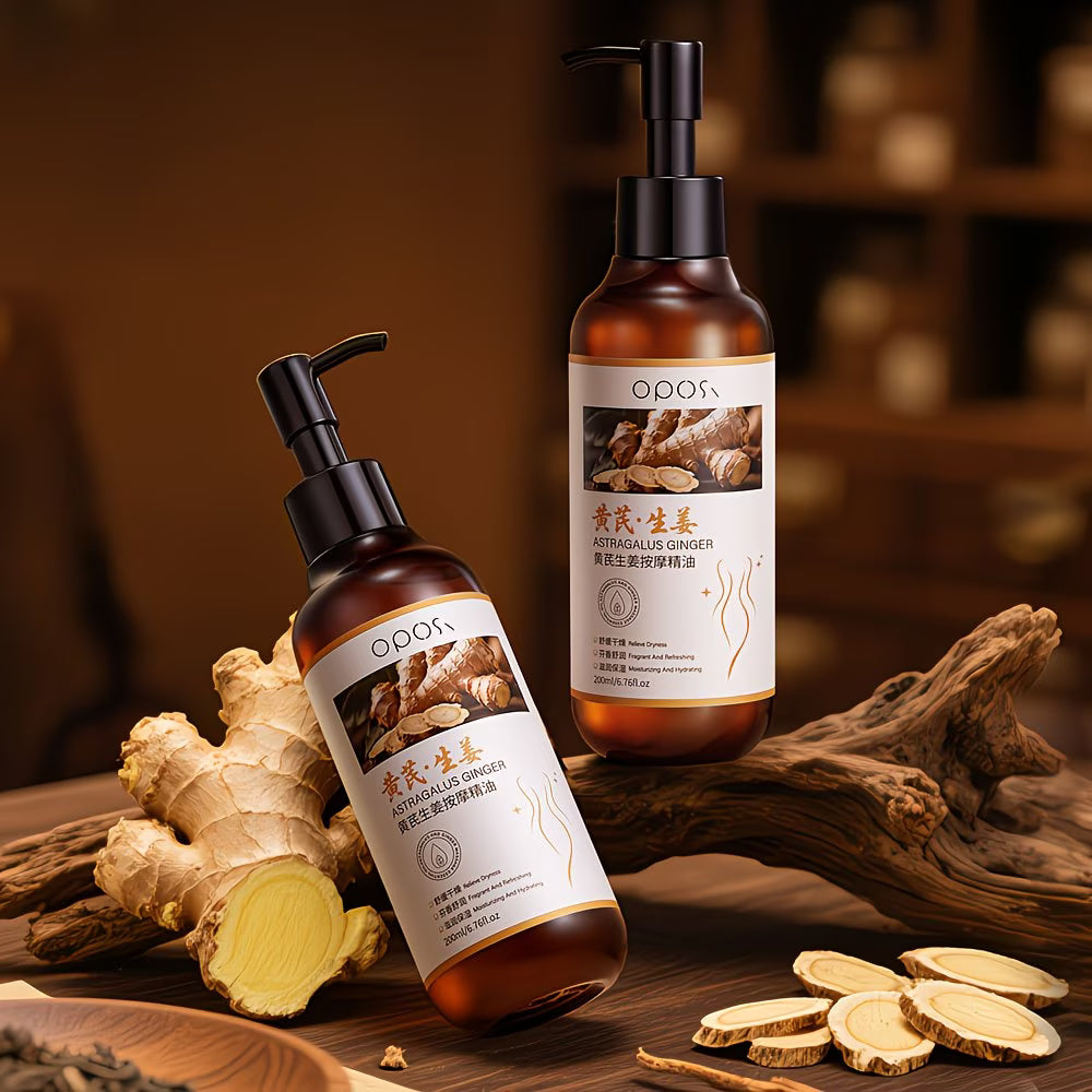 Ouposhi Astragalus & Ginger Massage Oil (200ml)