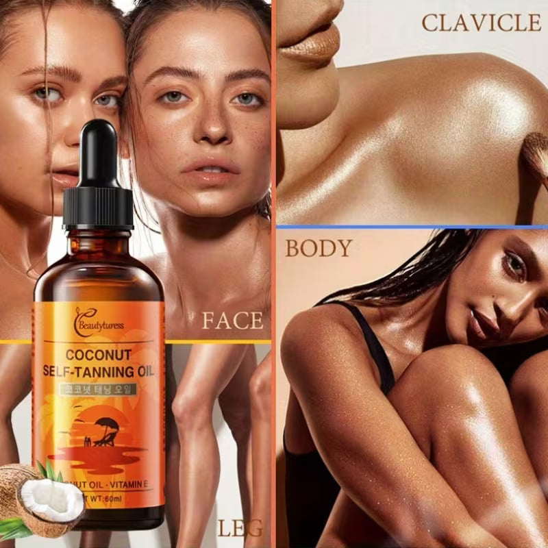 Beautyturess Moisturizing Coconut Self-Tanning Oil
