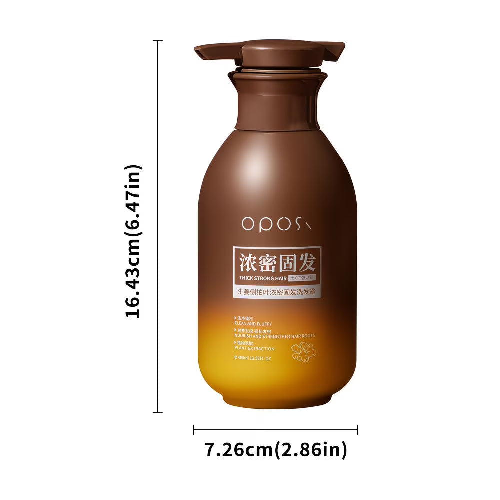 Ingwer- und Lebensbaumblatt-Shampoo für dichtes Haar – 400 ml