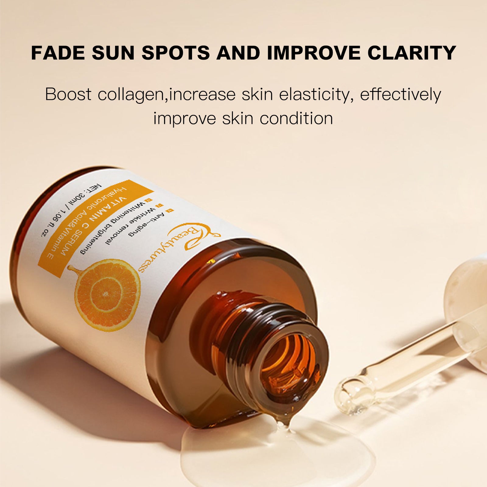 《The Bulk & Buy Store》Beautyturess Brightening & Anti-aging Vitamin C Serum | From 5 items, as low as £8.22