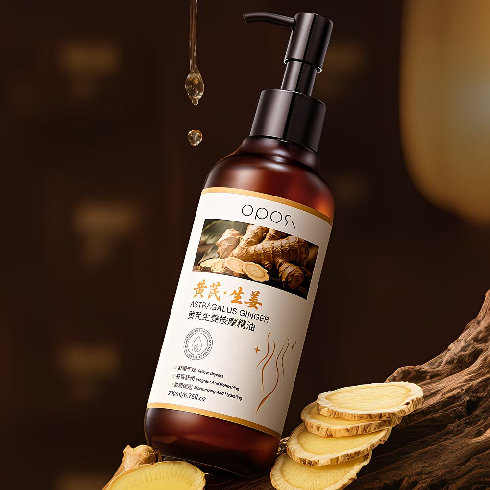Ouposhi Astragalus & Ginger Massage Oil (200ml)