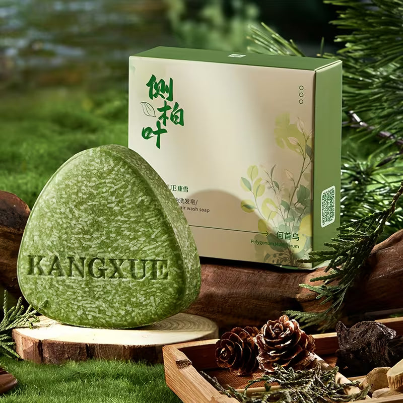 Plum Yew Leaf Herbal Shampoo Bar – Oil-Control, Volumising & Deep Cleansing