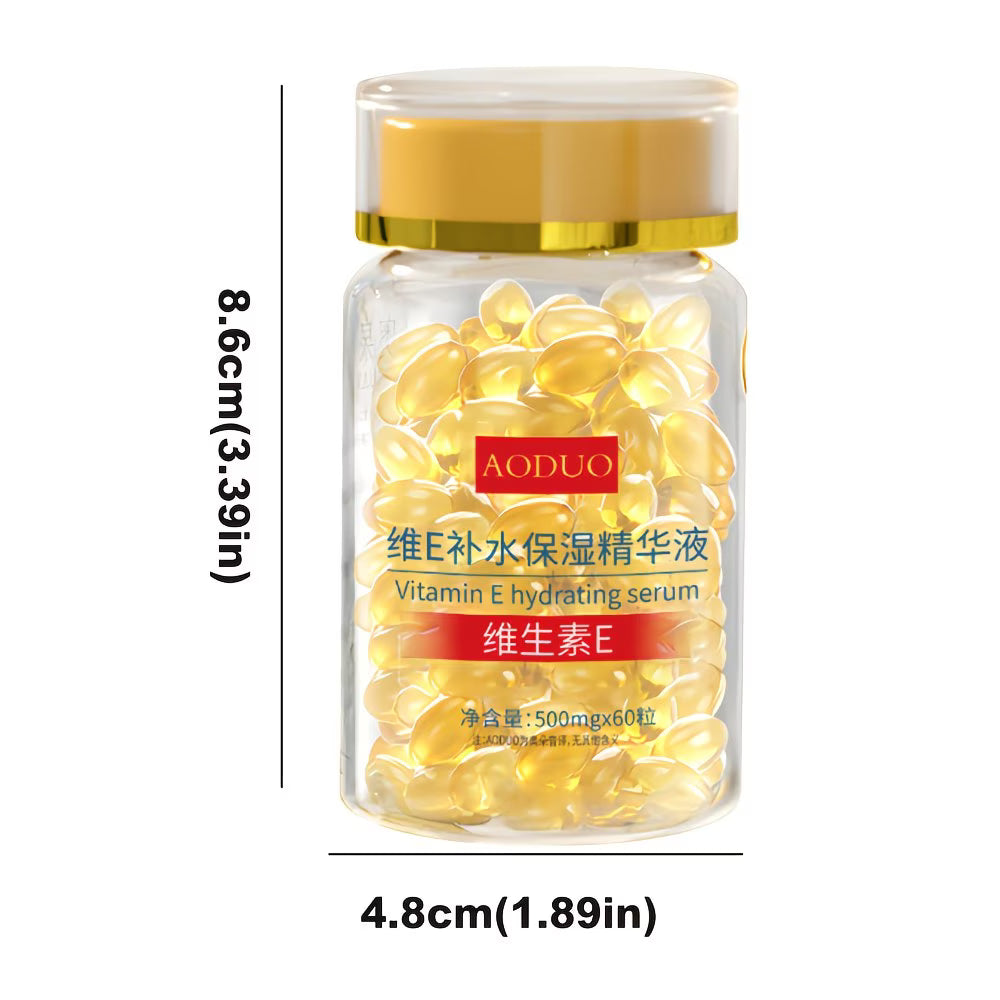 Vitamin E & Ginseng Hydrating Facial Serum – Lightweight, Deeply Moisturising Travel Size
