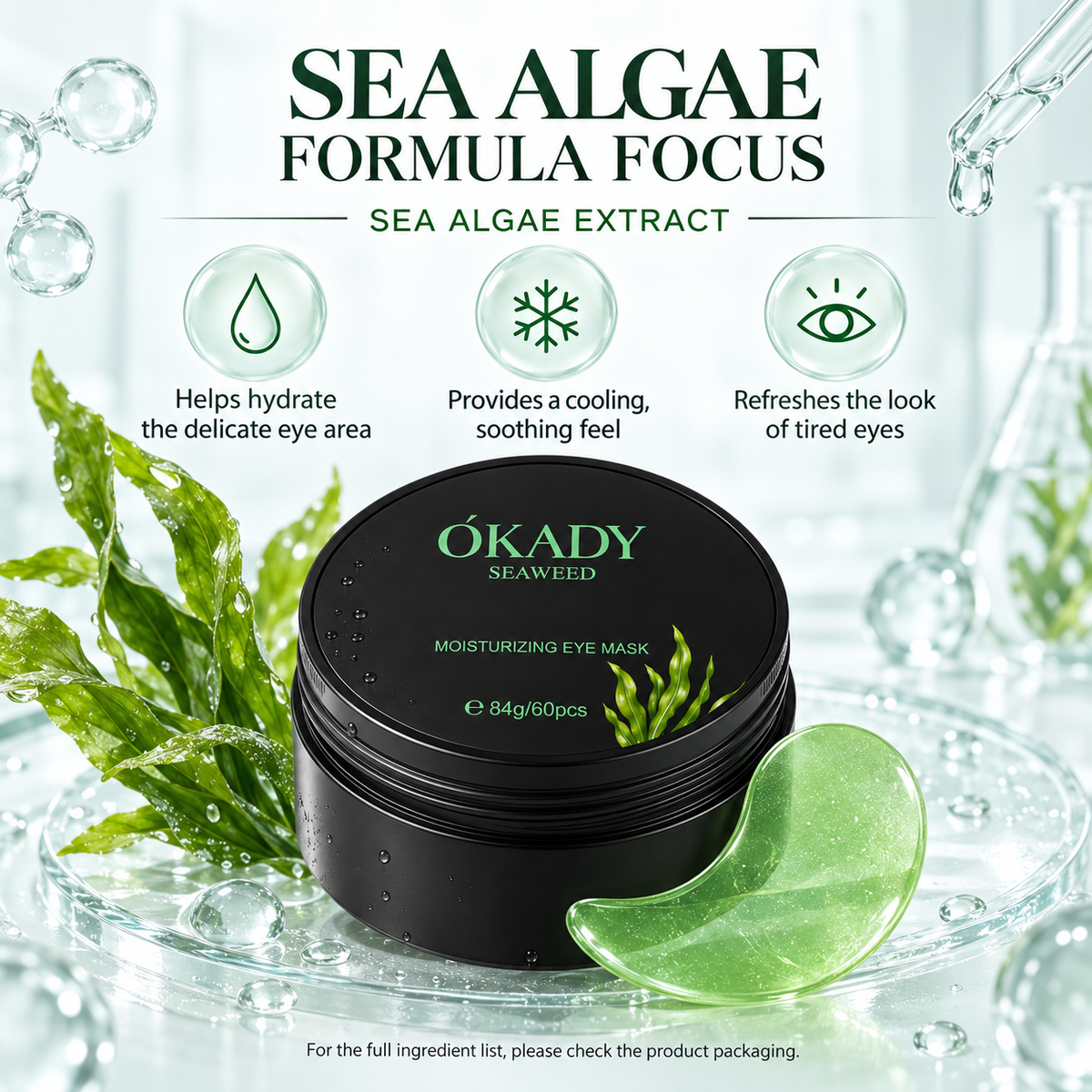 O'KADY Ope Sea Algae Moisturising Revitalising Eye Mask