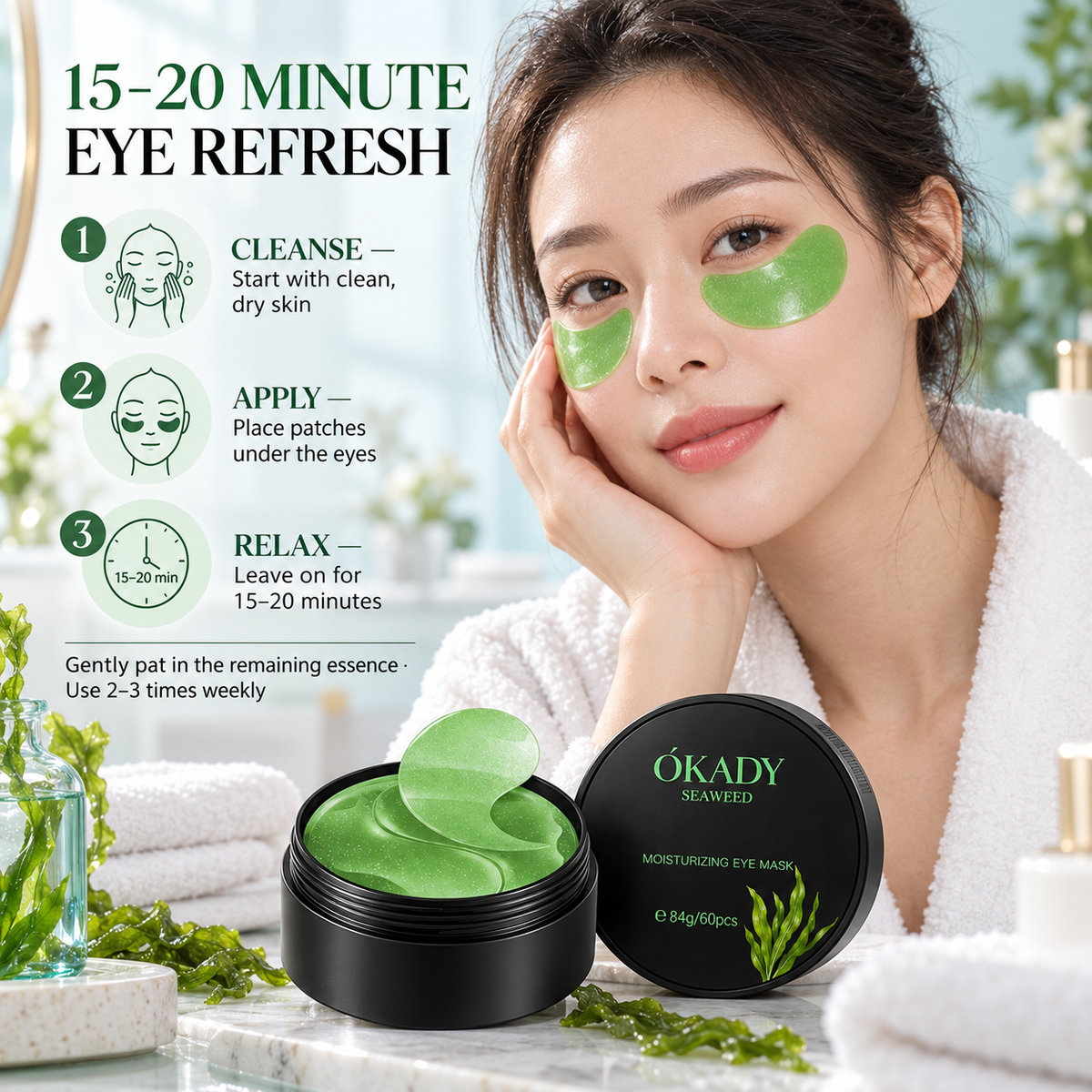 O'KADY Ope Sea Algae Moisturising Revitalising Eye Mask