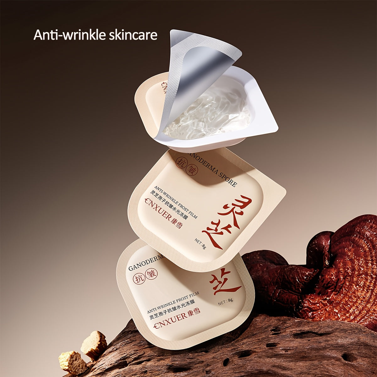 Ganoderma Lucidum (Reishi) Spore Hydrogel Masks – Moisturising, Radiance-Boosting & Soothing | 10 Sheets