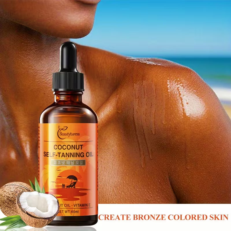 Beautyturess Moisturizing Coconut Self-Tanning Oil
