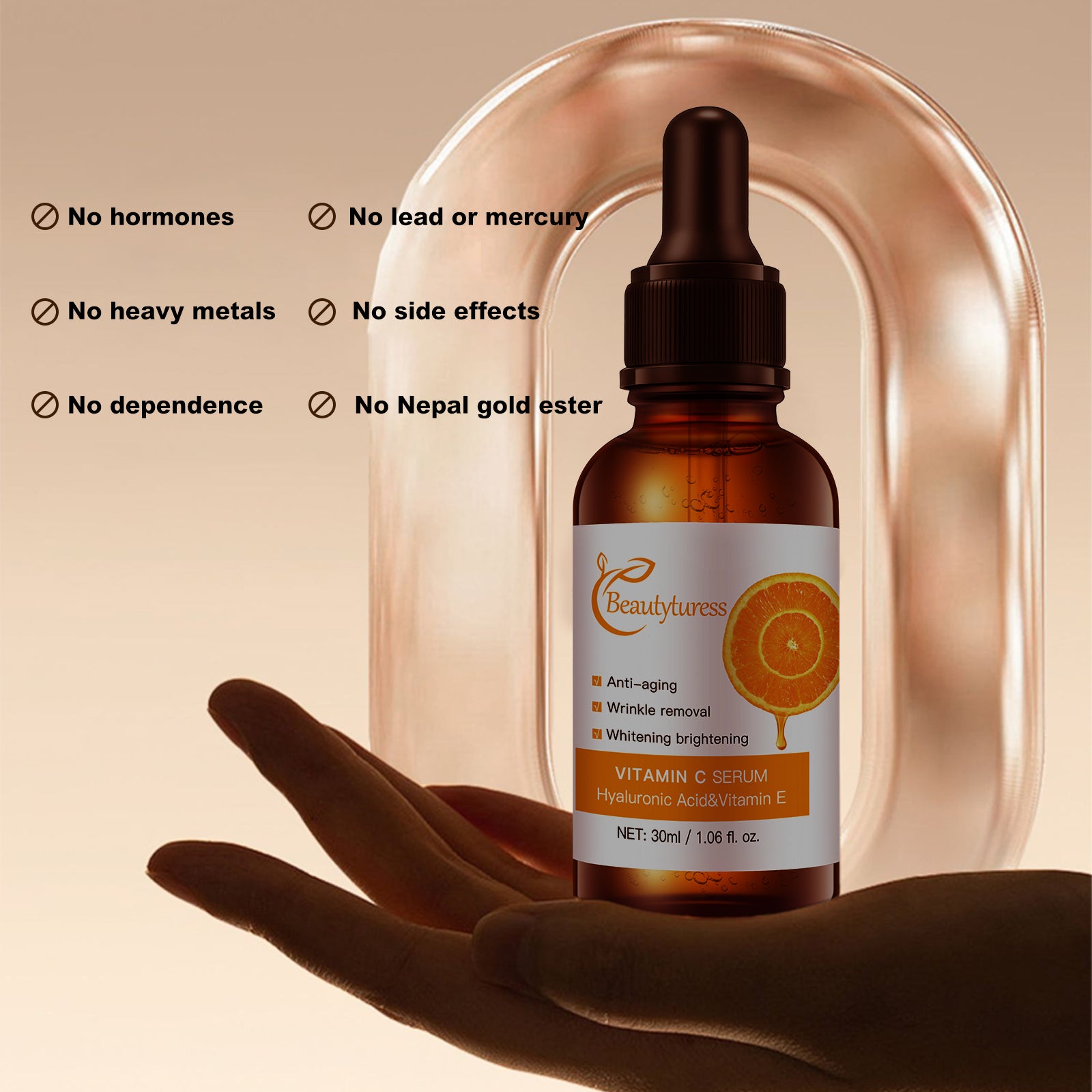 《The Bulk & Buy Store》Beautyturess Brightening & Anti-aging Vitamin C Serum | From 5 items, as low as £8.22