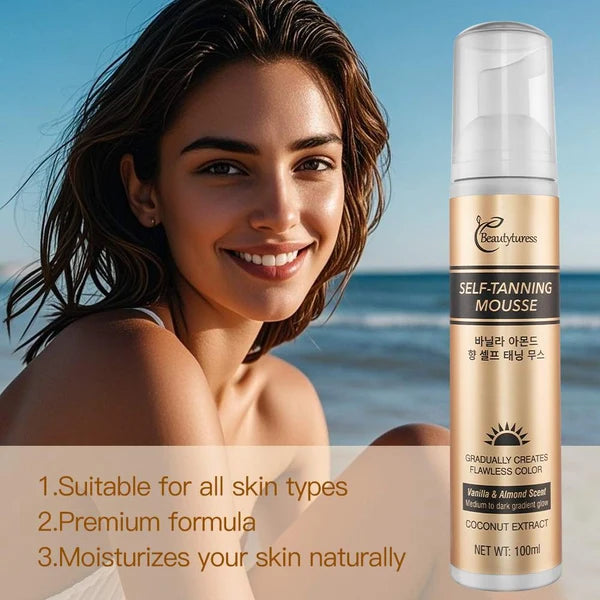 Beautyturess Vanilla Almond Self-Tanning Mousse (100ml)
