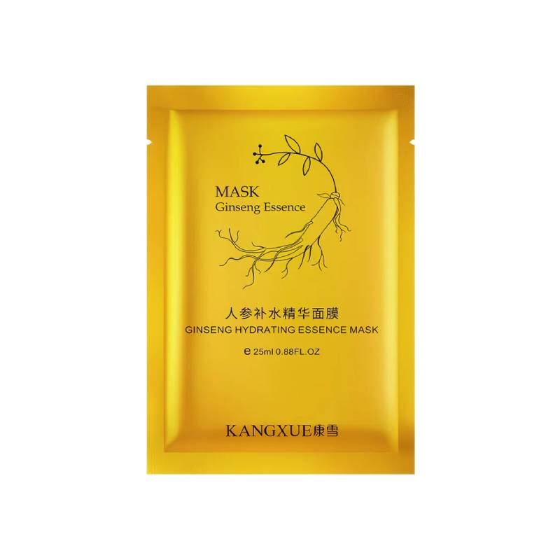 Ginseng Essence Face Masks – Hyaluronic Acid, Hydrolysed Pearl & Aloe Vera | Deeply Moisturising | 5-Pack