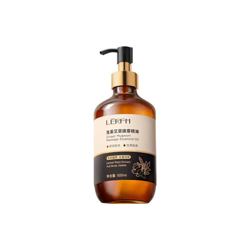 LĒRFM Ginger & Mugwort Massage Oil (500ml)