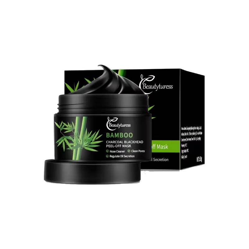 Black Bamboo Charcoal Peel-Off Mask – Deep Cleansing, Oil Control & Pore Minimizing, 130g