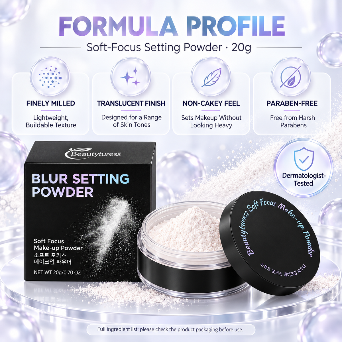 Beautyturess Soft-Focus Nourishing Setting Powder 20g