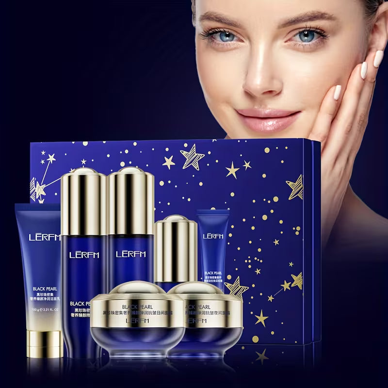 《The Trade & Retail Store》LĒRFM Black Pearl Intensive Luxury Facial Care Gift Set (7-Piece Set)