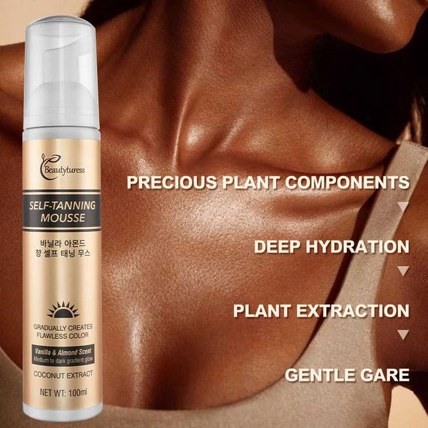Beautyturess Vanilla Almond Self-Tanning Mousse (100ml)