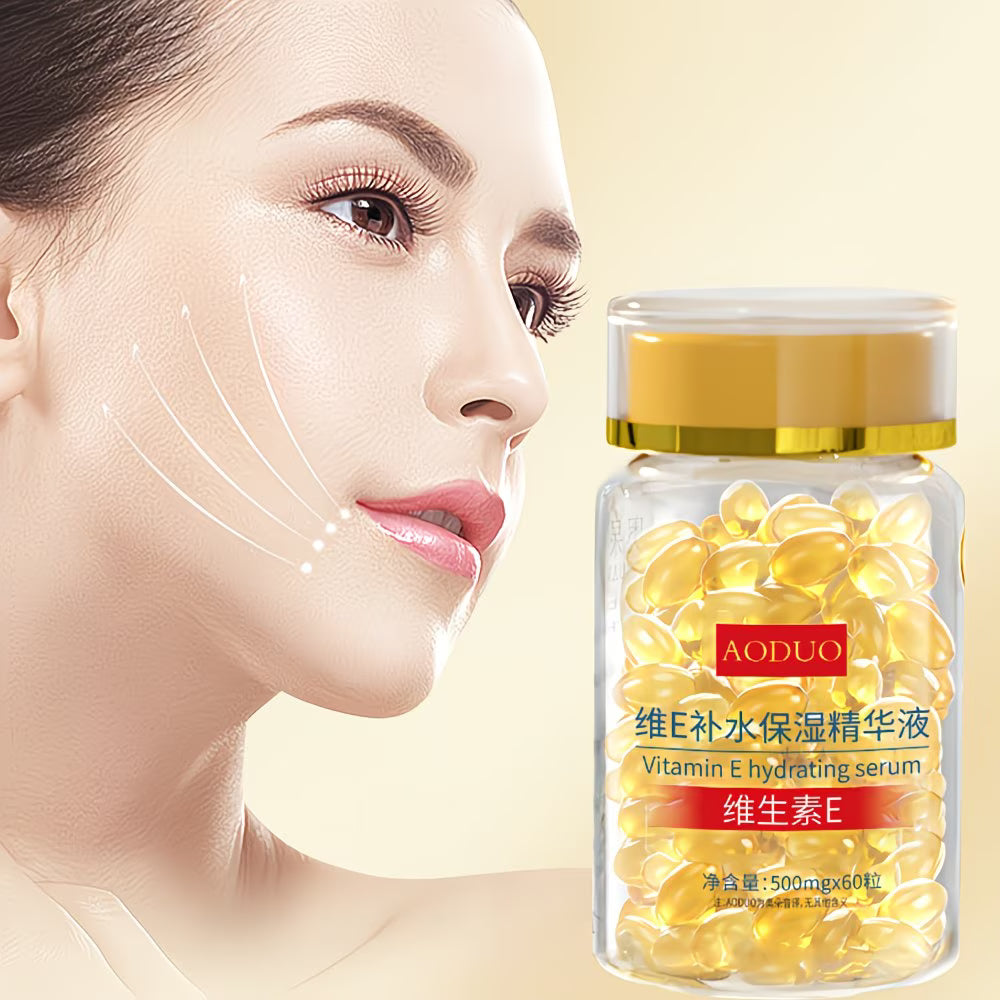 Vitamin E & Ginseng Hydrating Facial Serum – Lightweight, Deeply Moisturising Travel Size