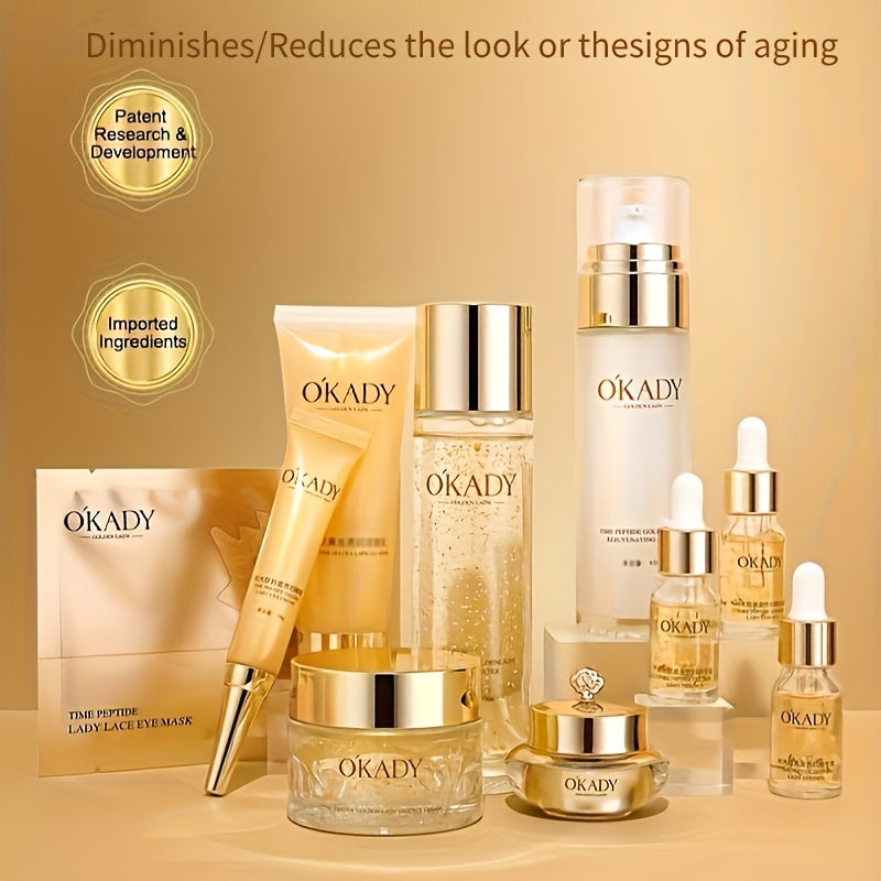 24K Luxury Peptide Light Beige Care Set – 10-Piece Set