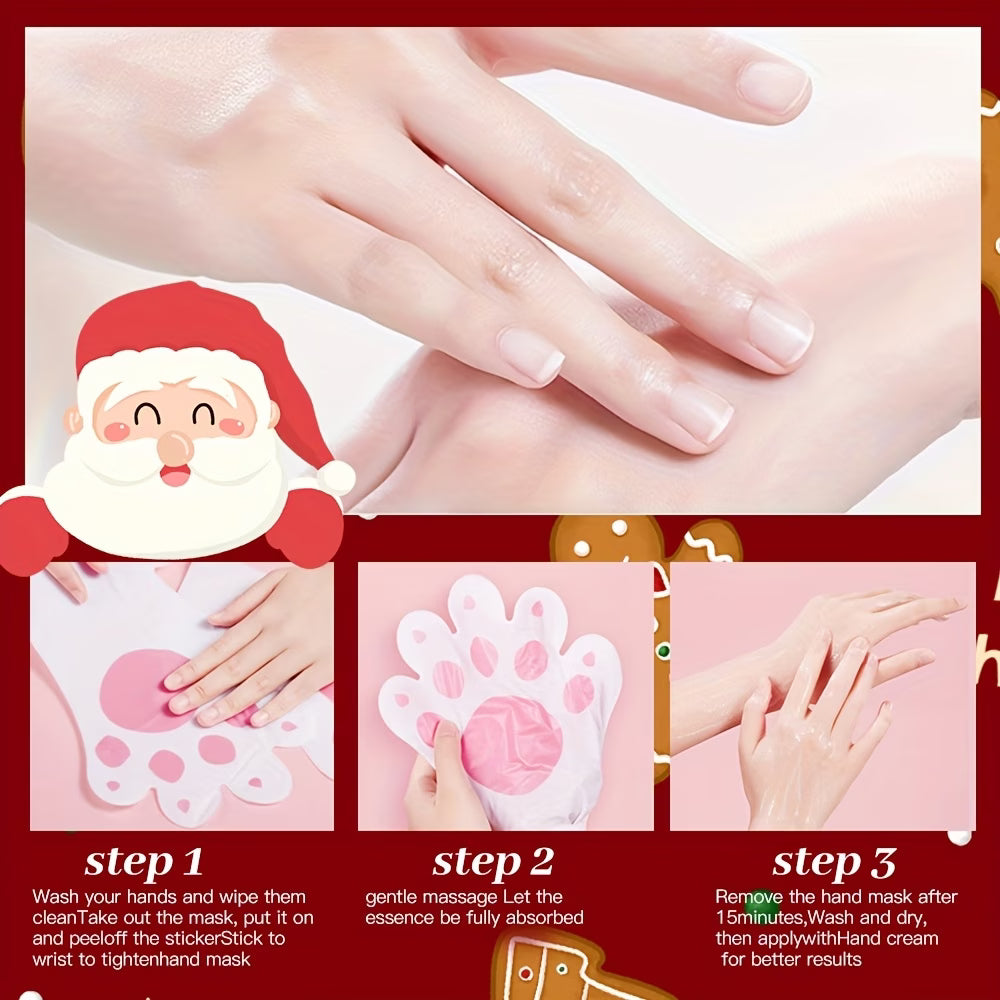 《The Bulk & Buy Store》 15 Pairs, Milk Niacinamide Cat's Paw Hand Mask | Deep Moisturizing, Hydrating, Smooth & Soft | Skincare Set for Dry, Rough Hands