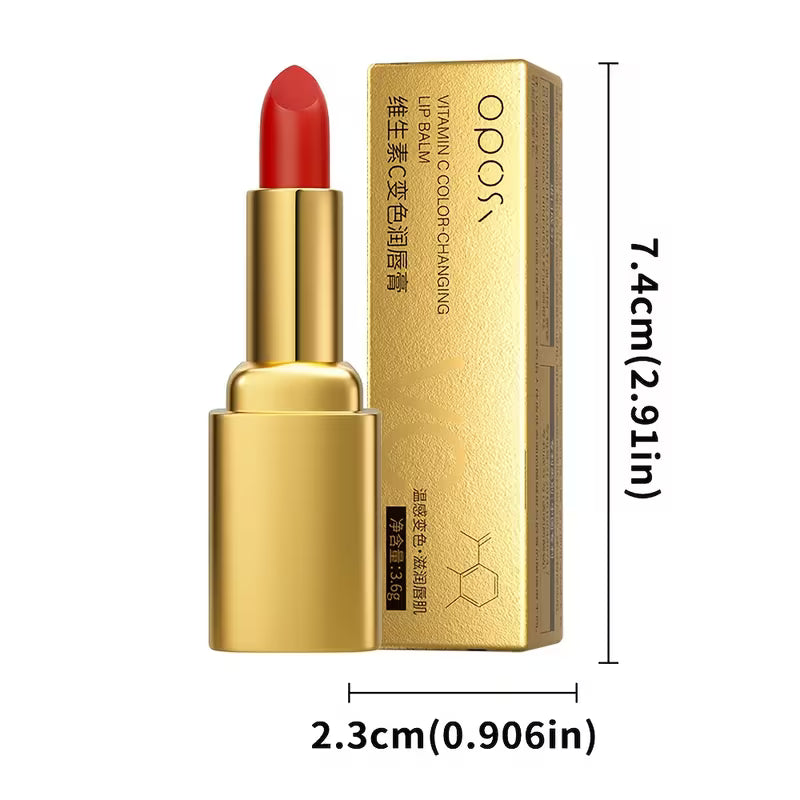 Vitamin C Lippenbalsam mit Farbwechsel – feuchtigkeitsspendend & hydratisierend, natürlicher Farbton