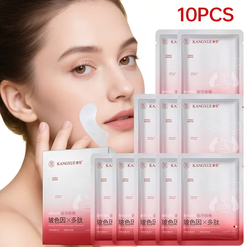 10er-Pack | Pro-Xylane & Peptide Nasolabialfalten-Pflaster