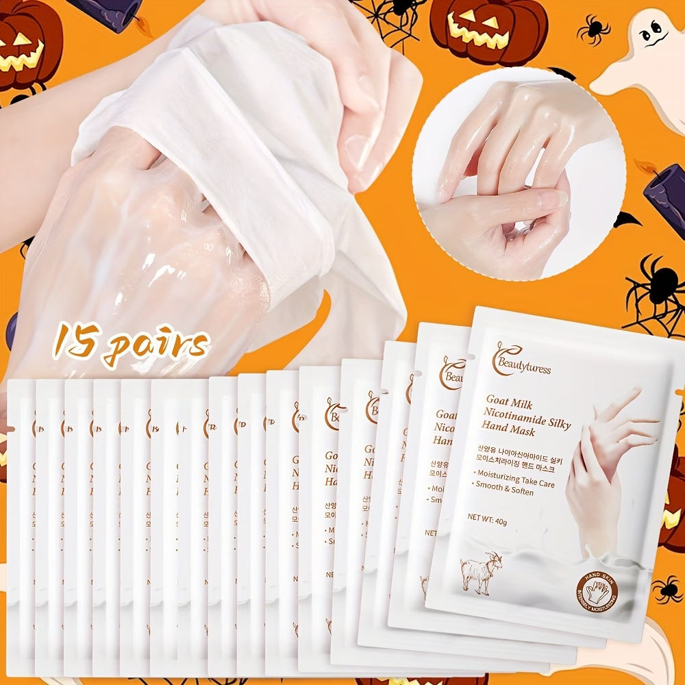 《The Bulk & Buy Store》Beautyturess Goat Milk Niacinamide Silky Moisturizing Hand Mask | Starting from 5 items, as low as £21.72