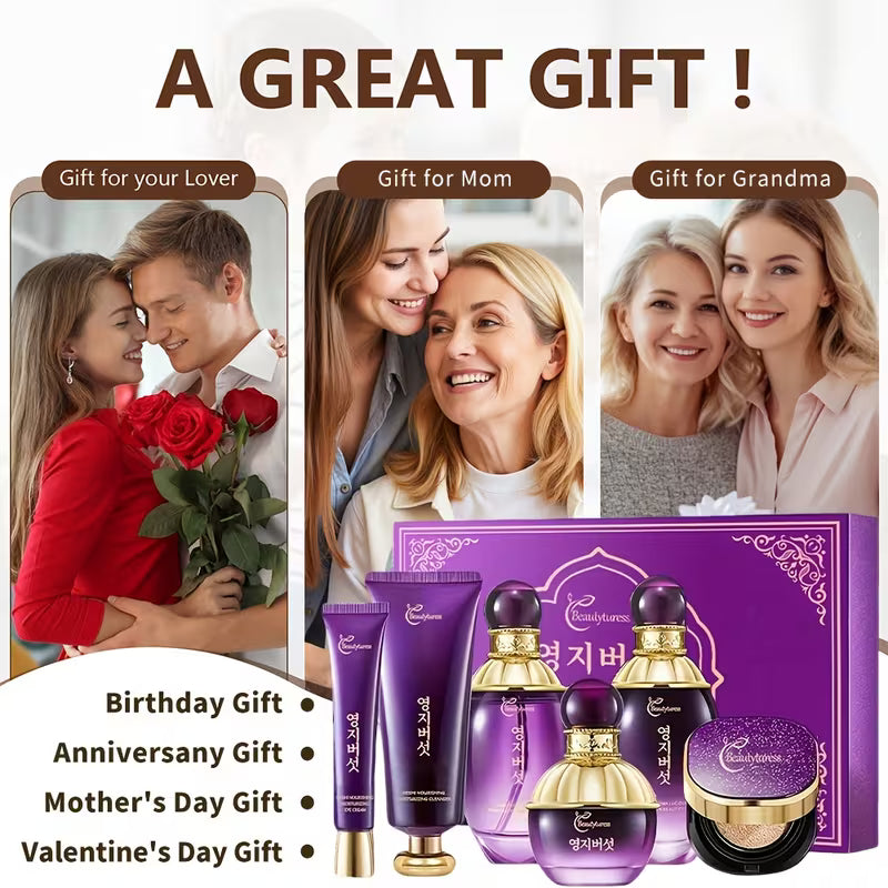 Ganoderma Lucidum Skincare Set - Face Care Kit with Niacinamide