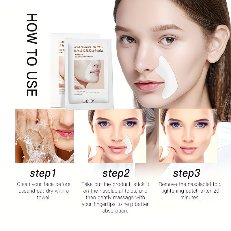10 pairs - collagen nasolabial fold patches