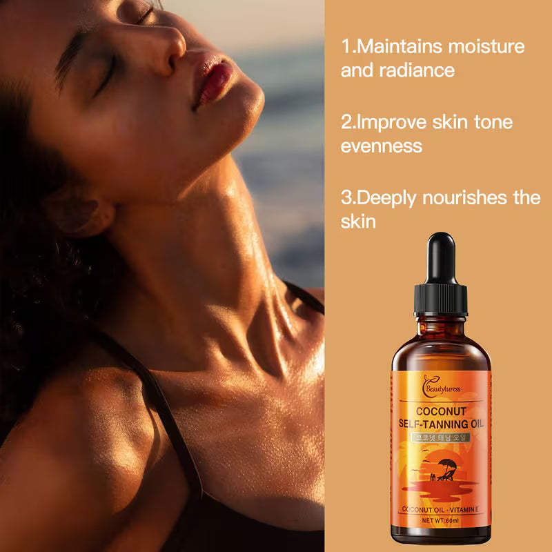 Beautyturess Moisturizing Coconut Self-Tanning Oil