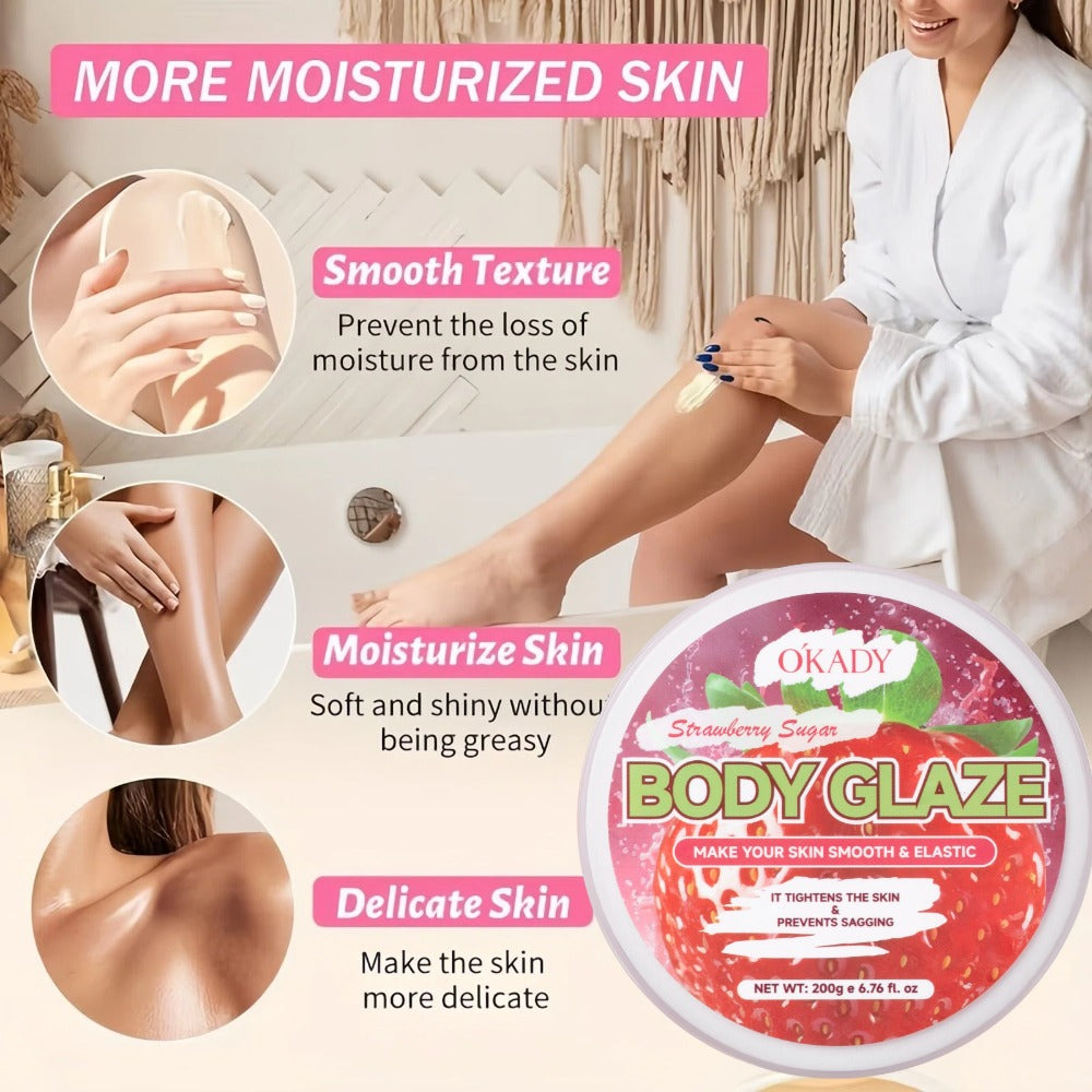 200g / 7oz | Strawberry Body Shimmer Cream